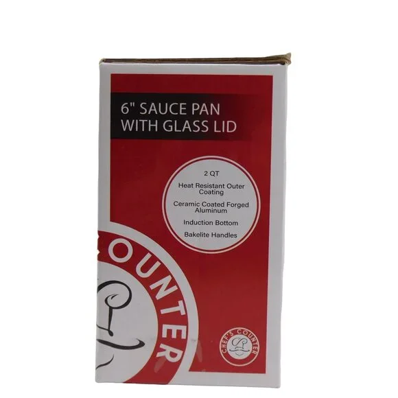 Chef's Counter 6" Sauce Pan W/Glass Lid 2qt. (New) - Picture 5 of 8